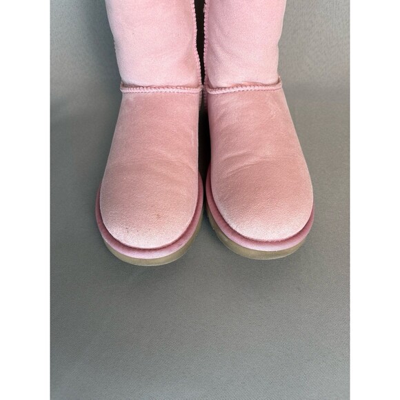 Womens UGG Boots Classic Short Pink MAU Coquette Festival Suede RARE Size 7 - Picture 9 of 12